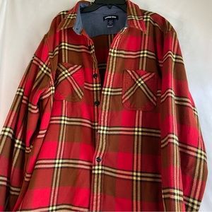 Land’s End Mens plaid shacket shirt  SZ  XL /T